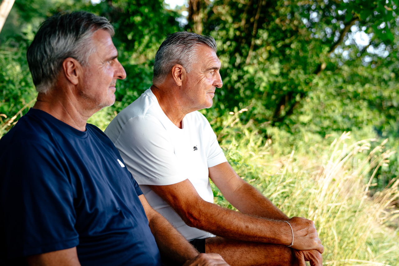 Uli und Michael Roth im Gespräch